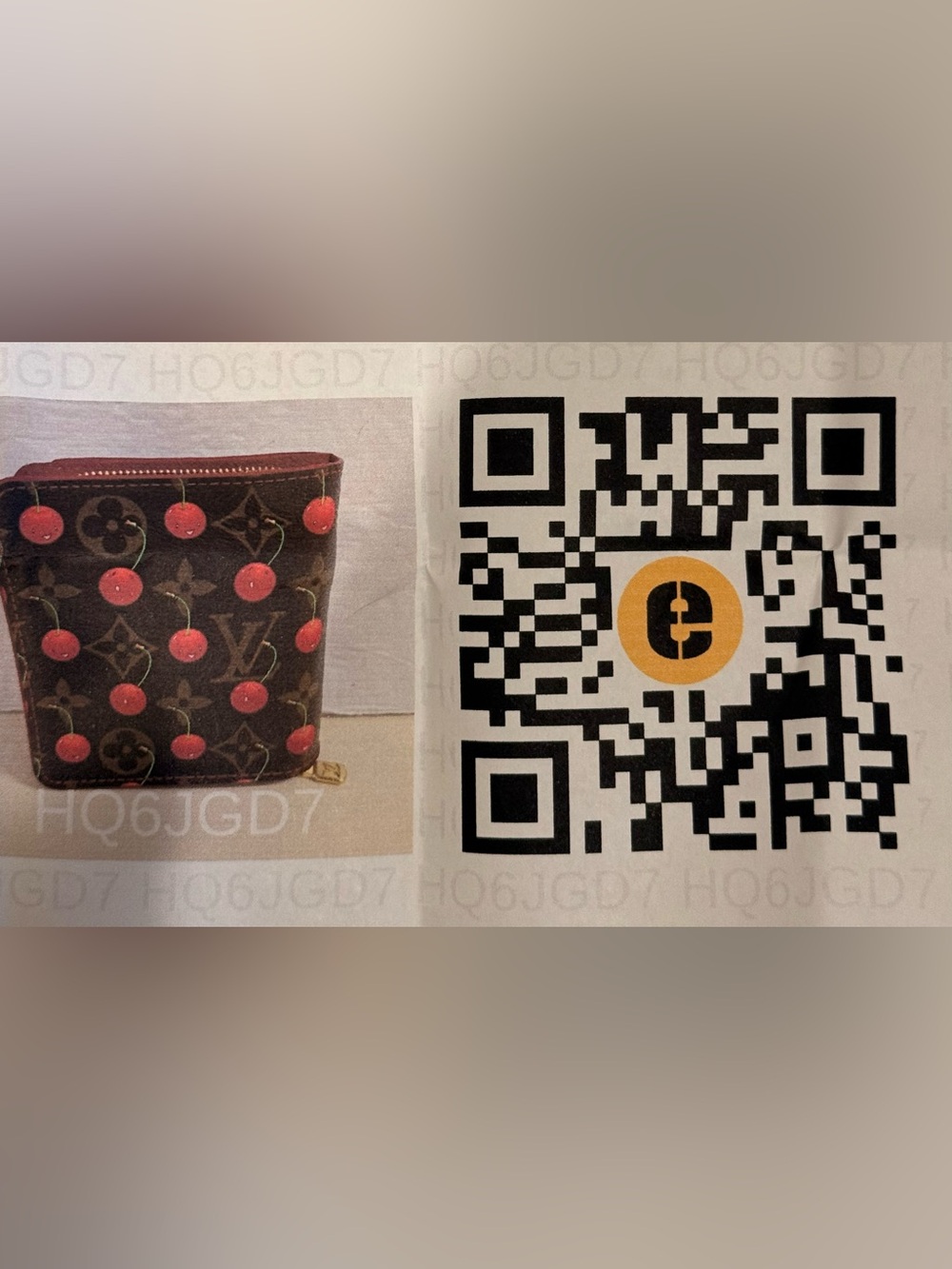 Louis Vuitton Monogram Cerises Compact Zippe wallet limited-edition by Murakami - Picture 9 of 9